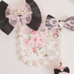 Tiara Ribbon Bow Set