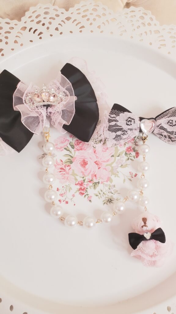 Tiara Ribbon Bow Set