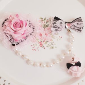 Sweet Rose Heart Bow Set