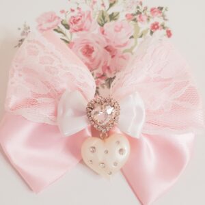 Sparkling Hearts Hair Bow