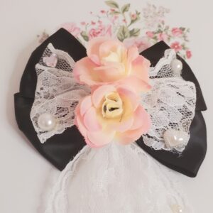 Blushing Rose Ribbon Bow