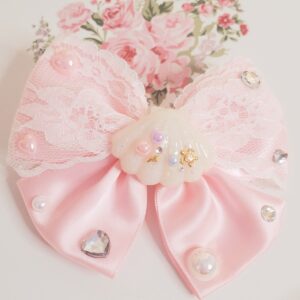 Glitter Seashell Hair Bow